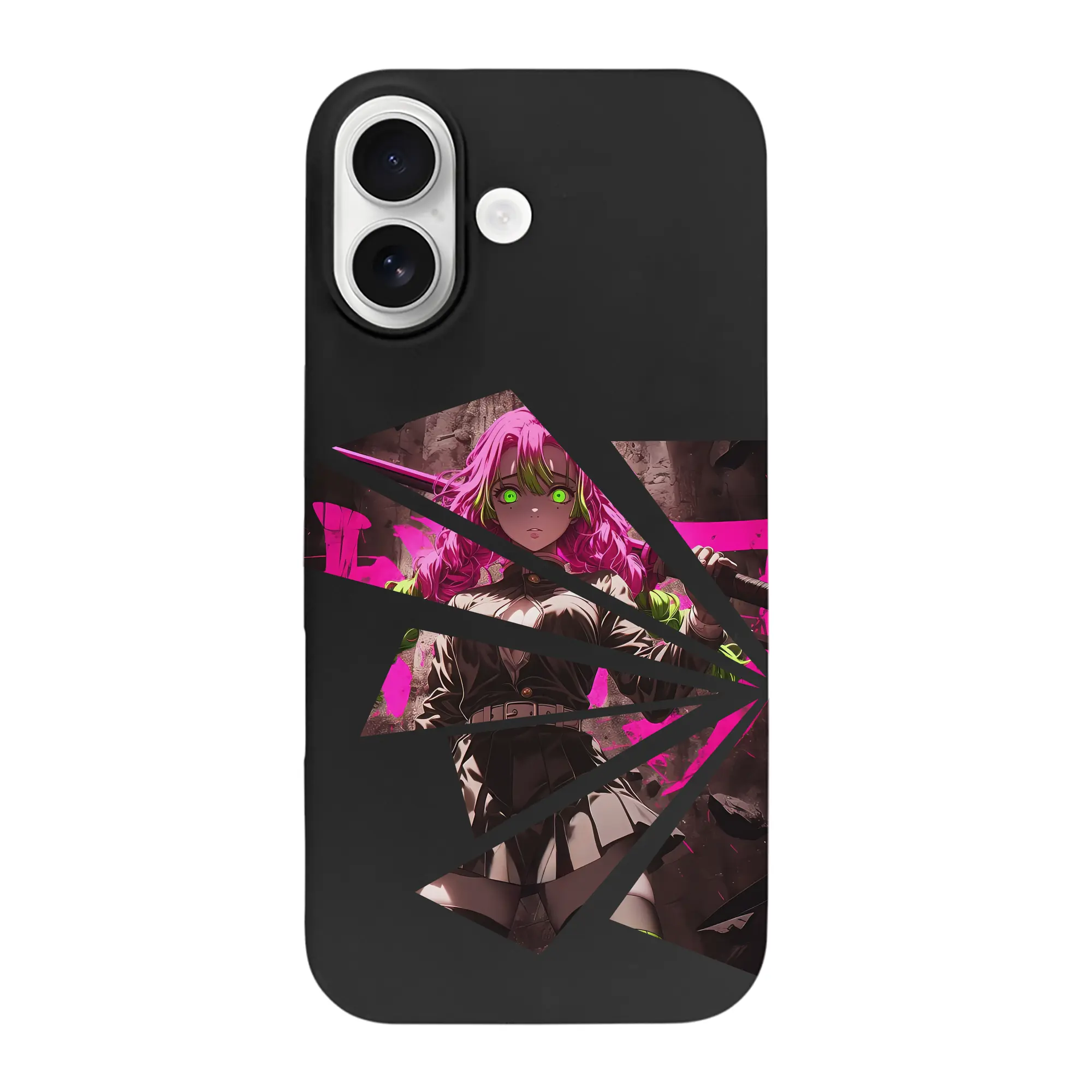 鬼滅の刃 グッズ,甘露寺 蜜璃 - iPhone 17 シリーズ シリコンケース 薄型 耐衝撃 指紋防止 ソフトタッチカバー 精密フィット 傷防止 保護ケース iPhone 17/17 Air/17 Pro/17 Pro Max 対応